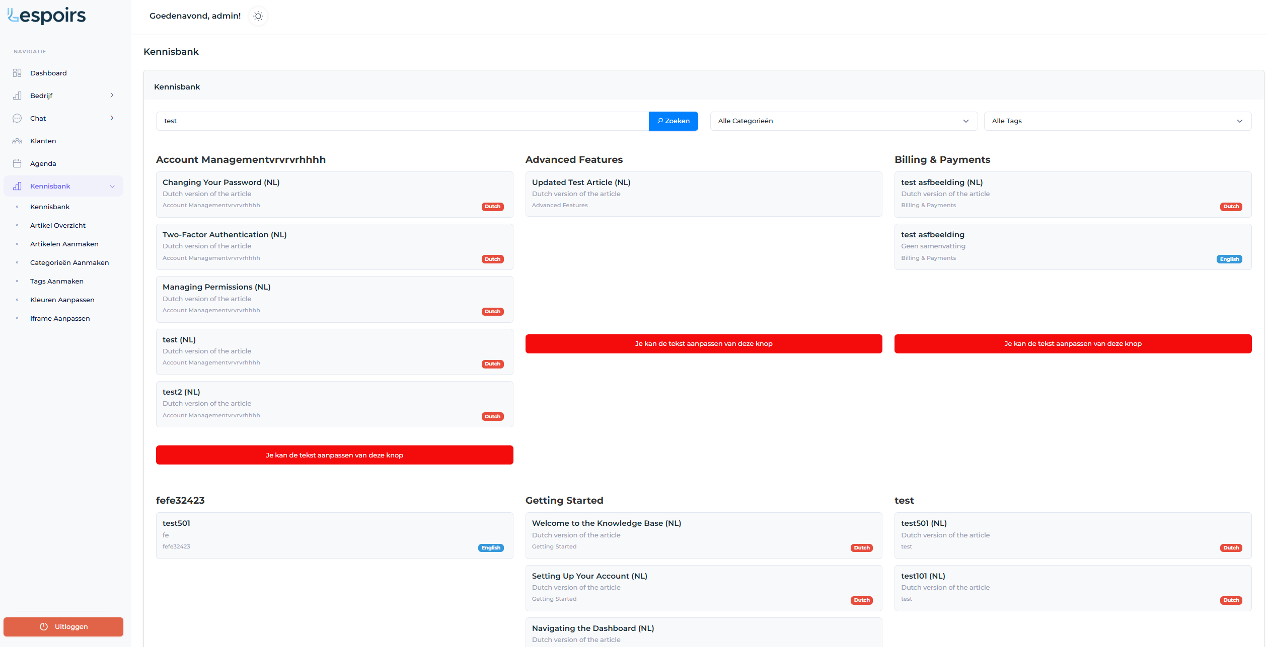 Kennisbank Overzicht